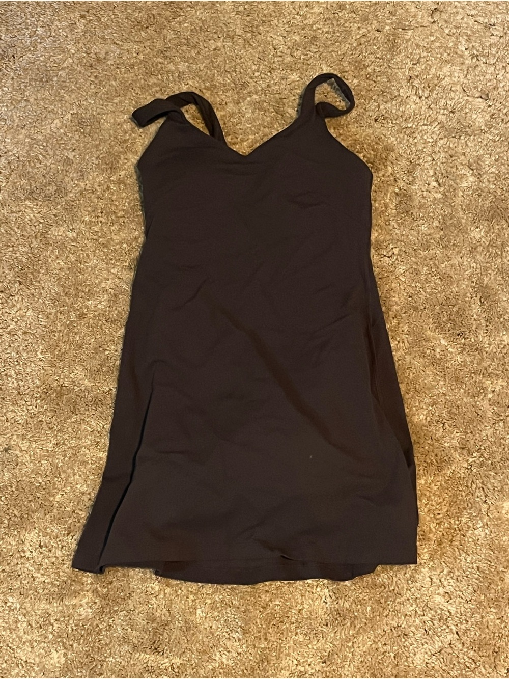lululemon athletica Black V-Neck Mini Dress